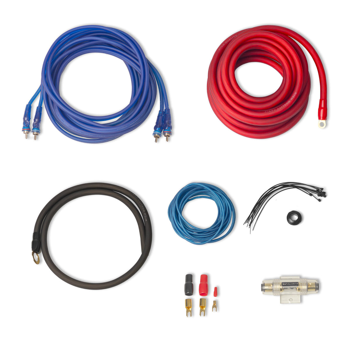 Caliber CPK25D complete versterker kabelset tot 2000 watt