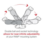 RAM Drill-Down Montage voor Delorme Earthmate PN Series - RAM Mounts RAM-B-138-DEL1 afbeelding 3