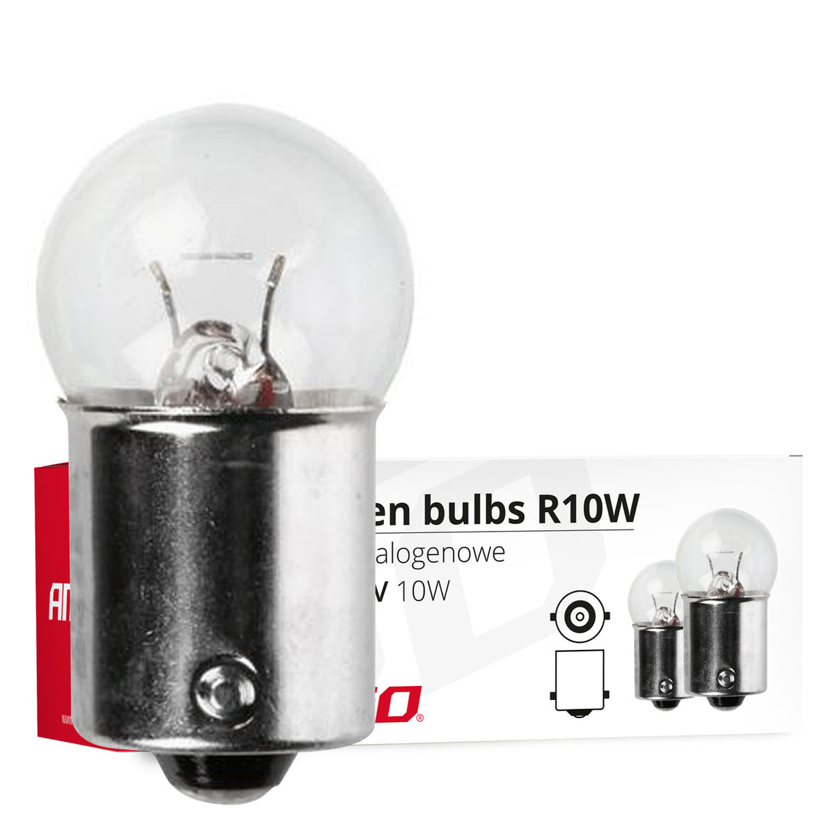 Halogeenlampen R10W BA15s 24V 10st AMiO 01004 - AMiO 01004 - afbeelding 3