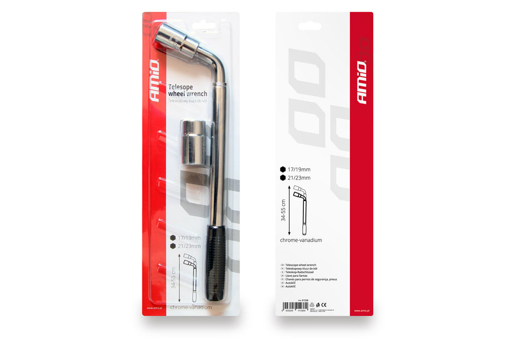 Telescoop sleutel TWW-17/19mm 21/23mm AMiO 01038 – AMiO 01038 – productafbeelding 2