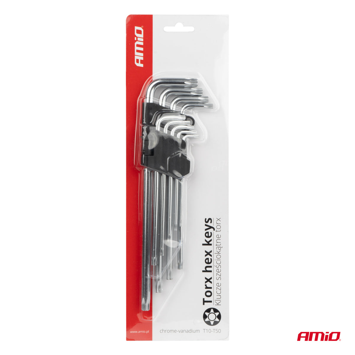 TORX sleutel LANG 230 mm 9 stuks TKL AMiO 01039 - AMiO 01039 - afbeelding 5