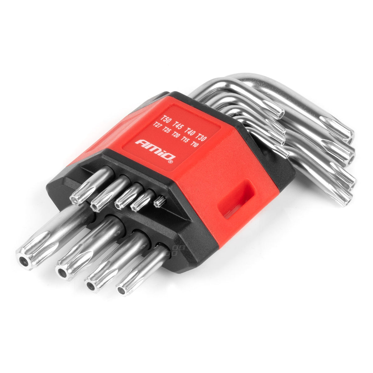 Torx sleutels CRV 9st AMiO 01040 - AMiO 01040 - afbeelding 1