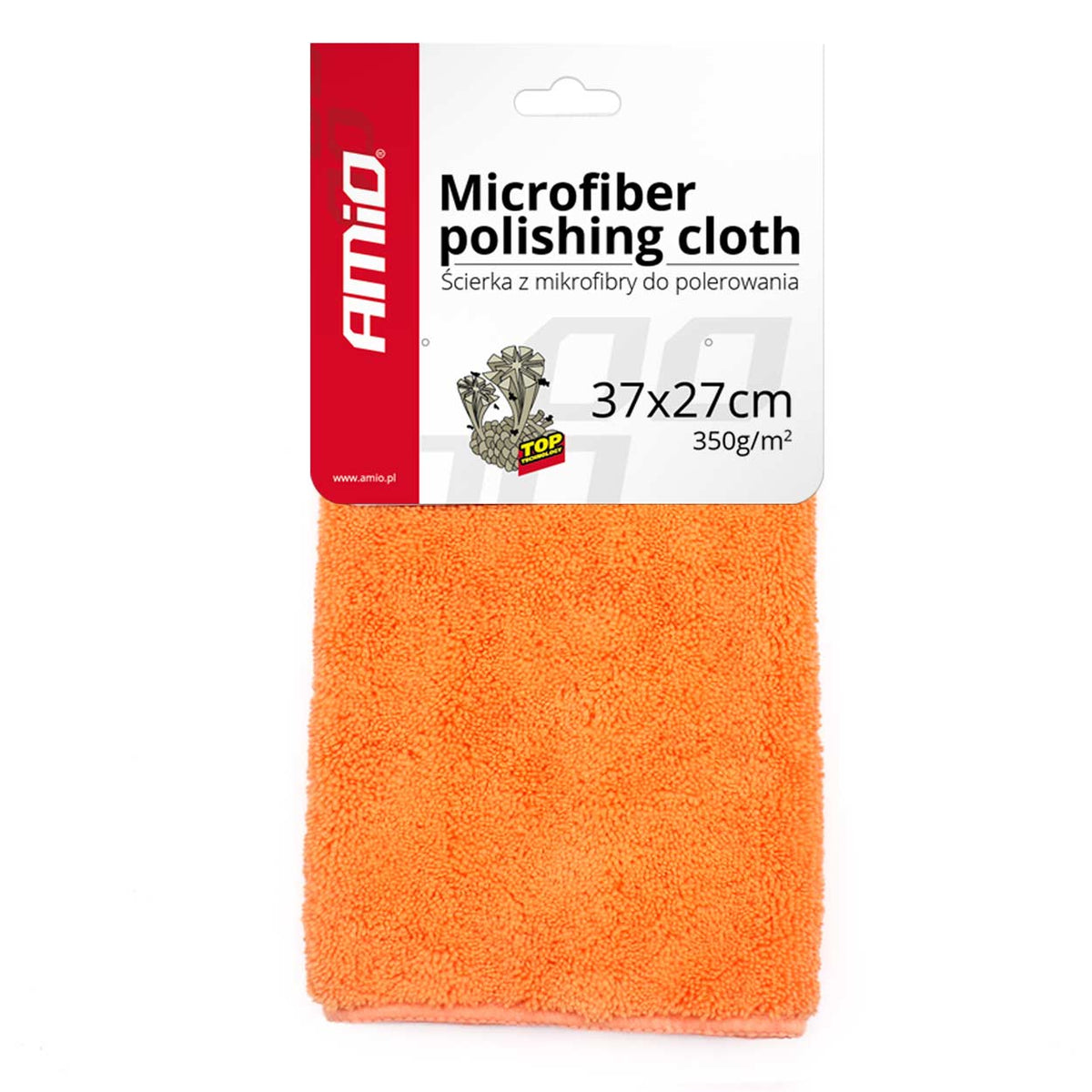 Microvezel poetsdoek 37x27cm 350g/m2 AMiO 01047 - AMiO 01047 - afbeelding 2