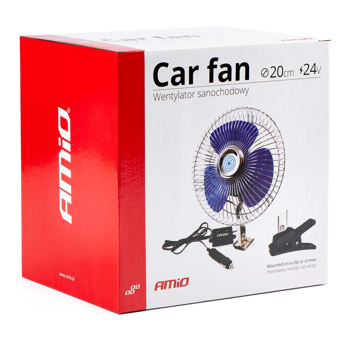 Autoventilator Metaal met Schroefbevestiging + clip CFAN-15 +24V AMiO 01105 - AMiO 01105 - afbeelding 2
