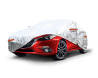 Autohoes met ritssluiting, reflecterend, 120gr + katoen, Zilver, maat: XL, 530x180x120cm
