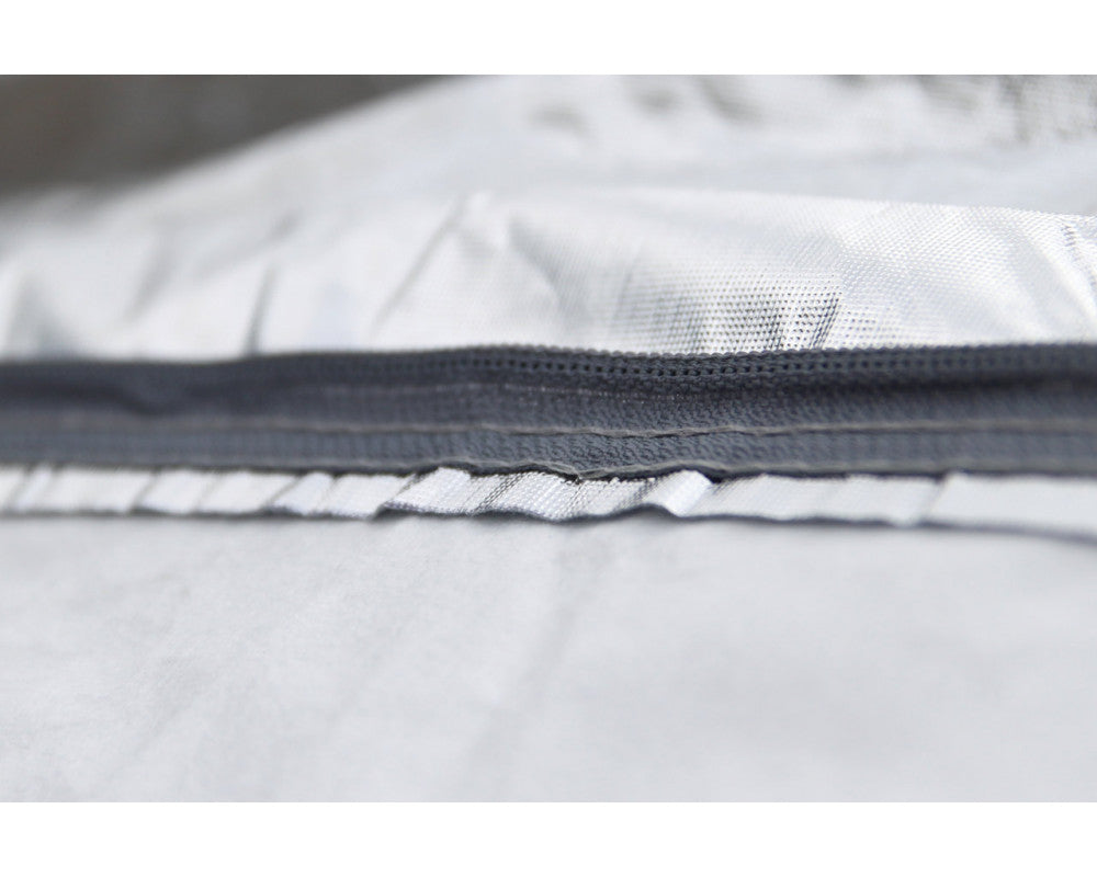 Autohoes met ritssluiting, reflecterend, 120gr + katoen, Zilver, maat: SUV/VAN XL