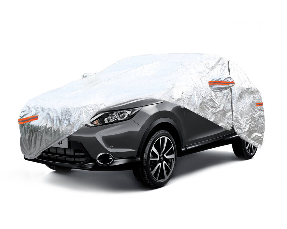 Autohoes met ritssluiting, reflecterend, 120gr + katoen, Zilver, maat: SUV/VAN XL