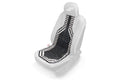 Zitmat, lang, zwart met beige afwerking AMiO 01123 - AMiO 01123 - afbeelding 1