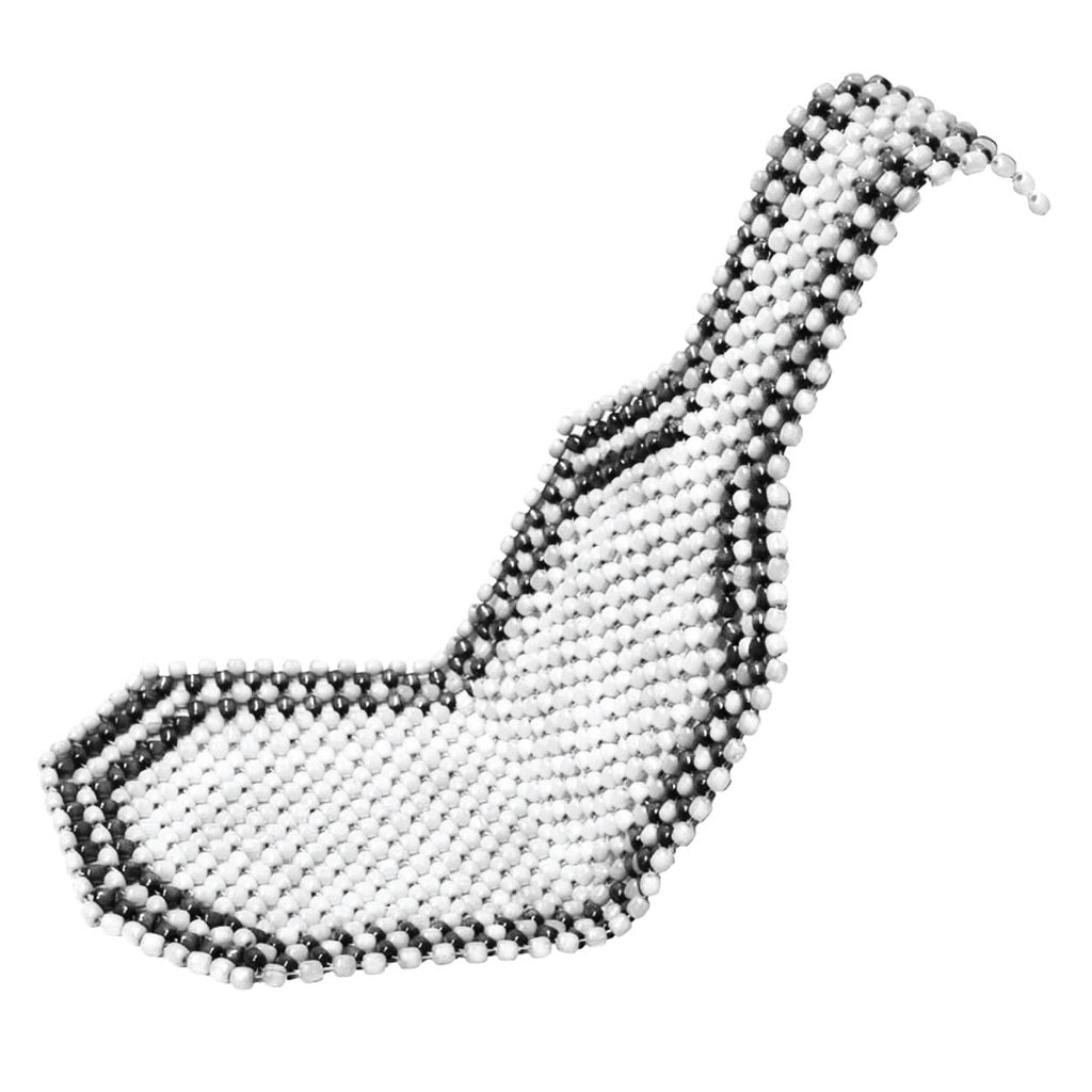 Zitmat, lang, zwart met beige afwerking AMiO 01124 - AMiO 01124 - afbeelding 1