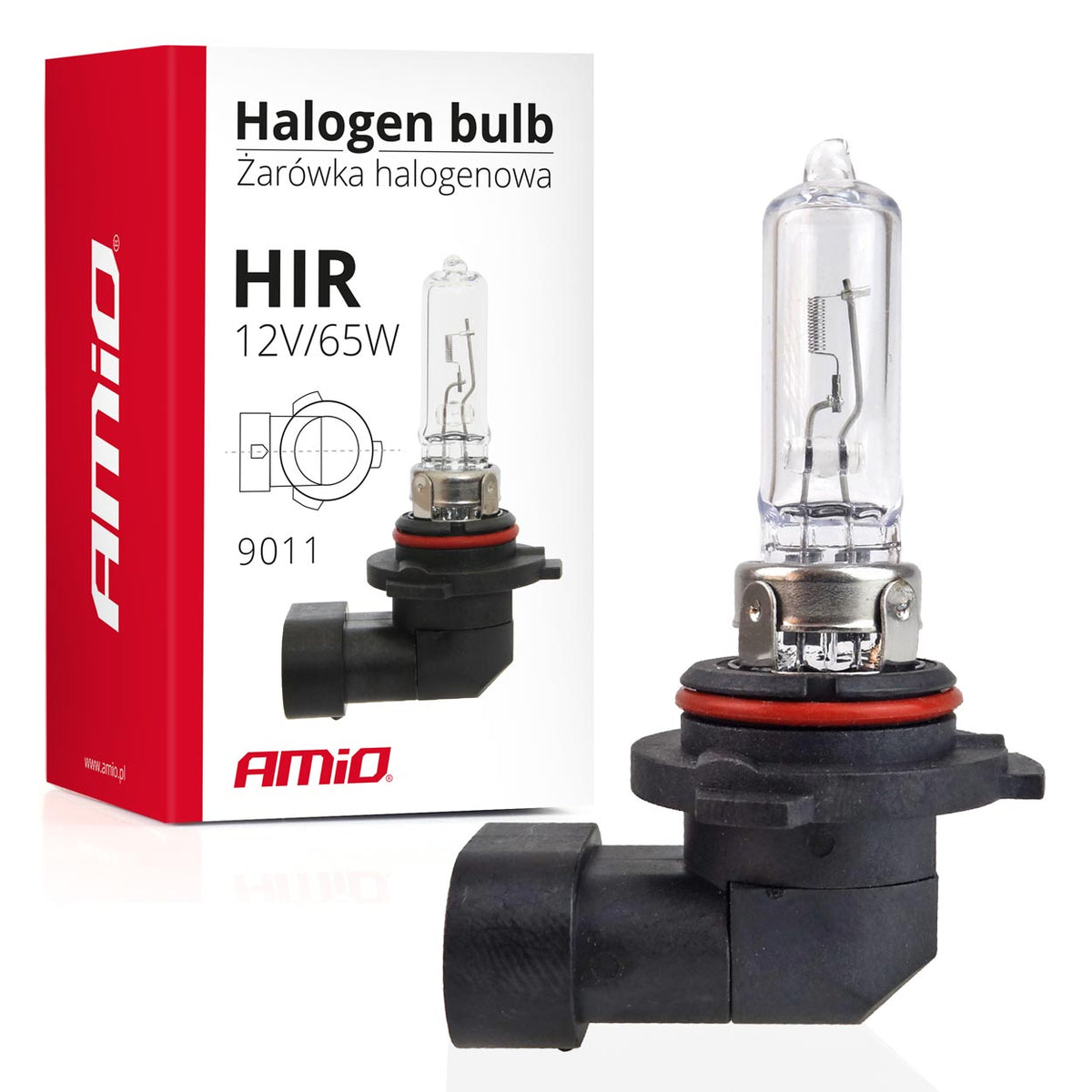 Halogeenlamp HIR 9011 12V 65W AMiO 01126 - AMiO 01126 - afbeelding 1