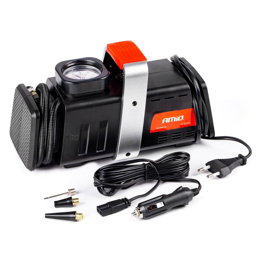 Auto Luchtcompressor 12V/230V Acomp-02 AMiO 01134 - AMiO 01134 - afbeelding 1