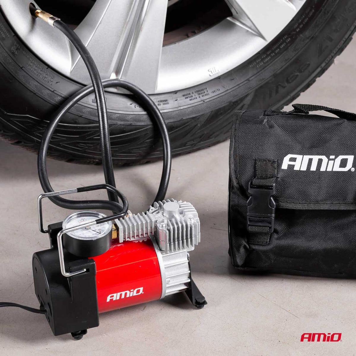 Auto Luchtcompressor 12V HQ Acomp-03 AMiO 01135 - AMiO 01135 - afbeelding 3