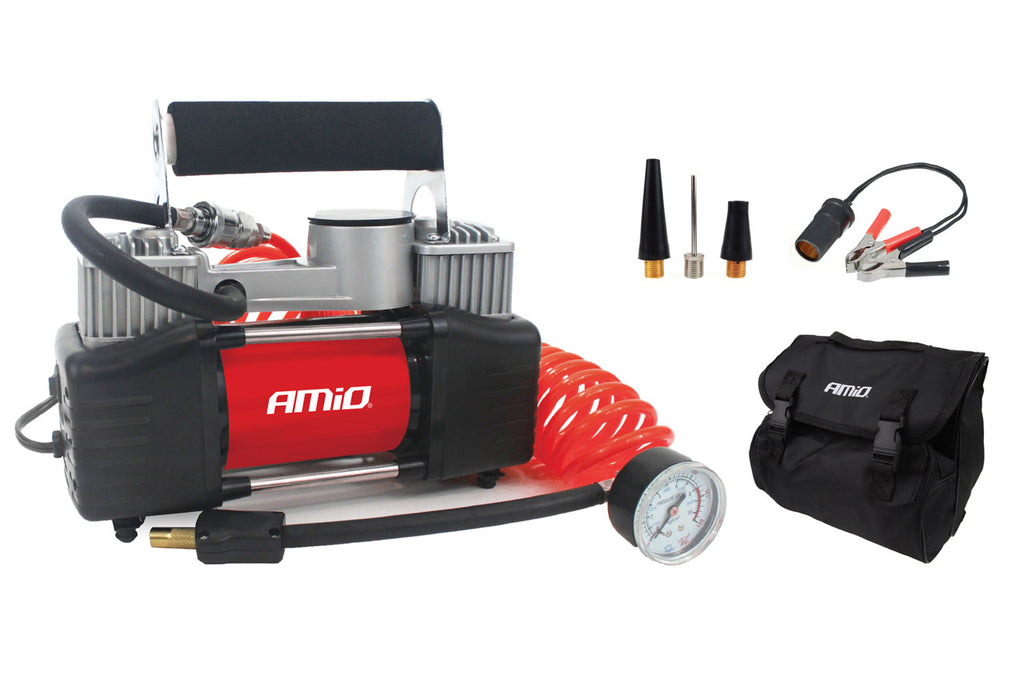 Auto Luchtcompressor 2cilinder 12V HQ Acomp-04 AMiO 01136 - AMiO 01136 - afbeelding 1