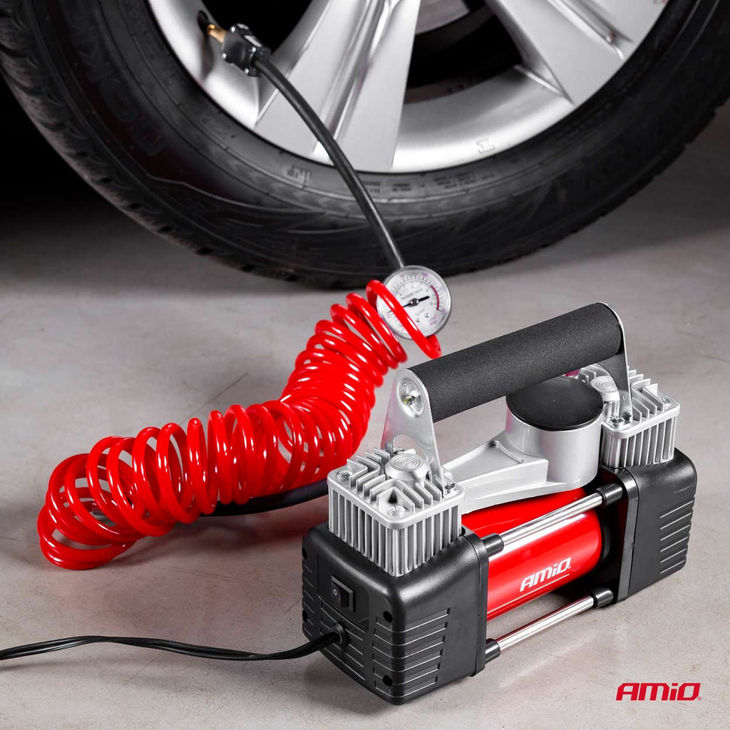 Auto Luchtcompressor 2cilinder 12V HQ Acomp-04 AMiO 01136 - AMiO 01136 - afbeelding 9