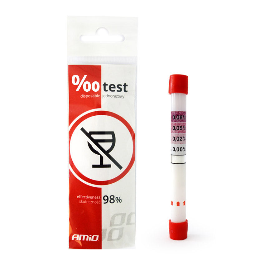 Wegwerp ademalcohol tester kit, gecertificeerd AMiO 01160 - AMiO 01160 - afbeelding 1