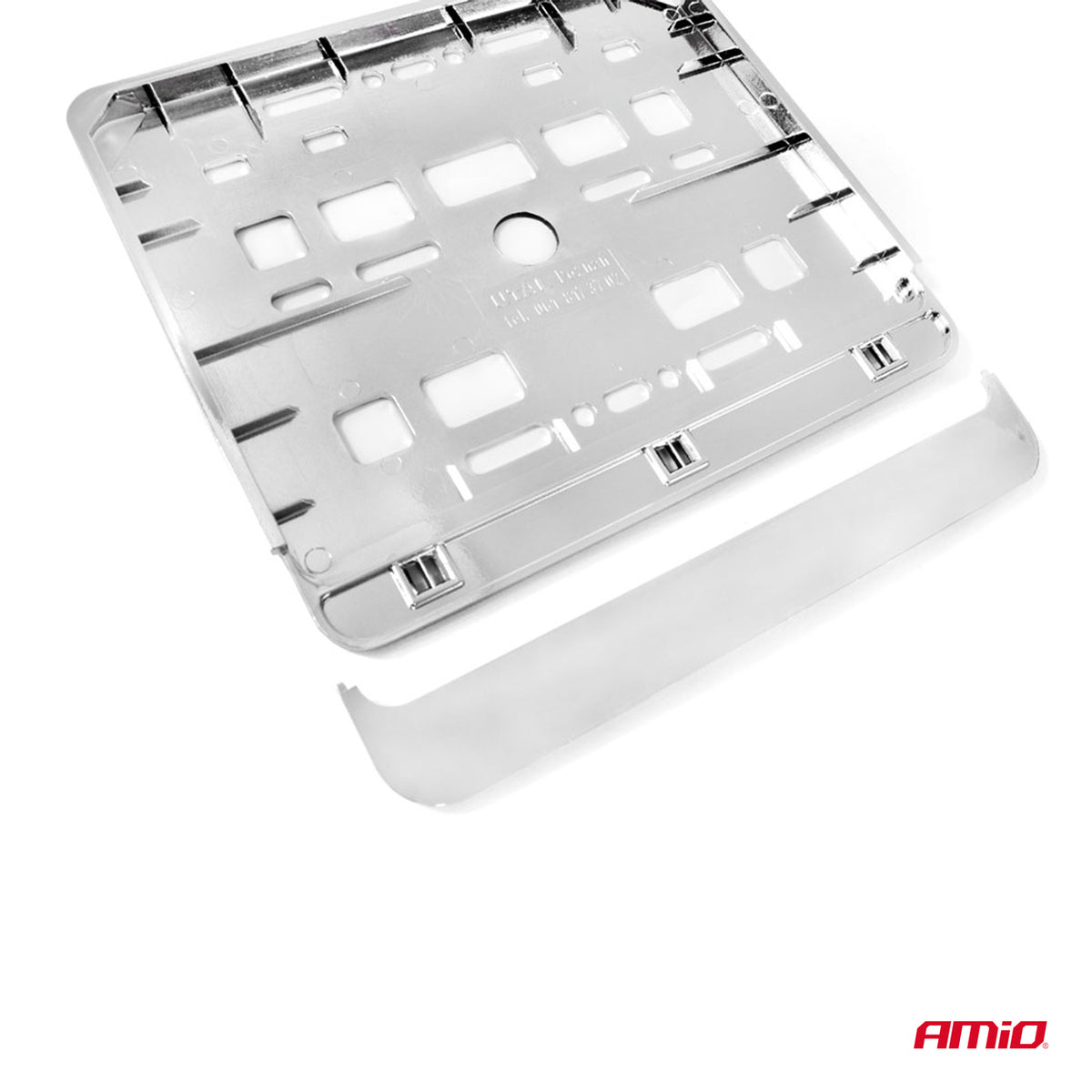 Kentekenplaatframe - motorfiets, metaalachtig AMiO 01167 - AMiO 01167 - afbeelding 2