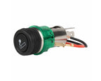 Sigaretten aansteker doos met plug en groen licht, 12V
