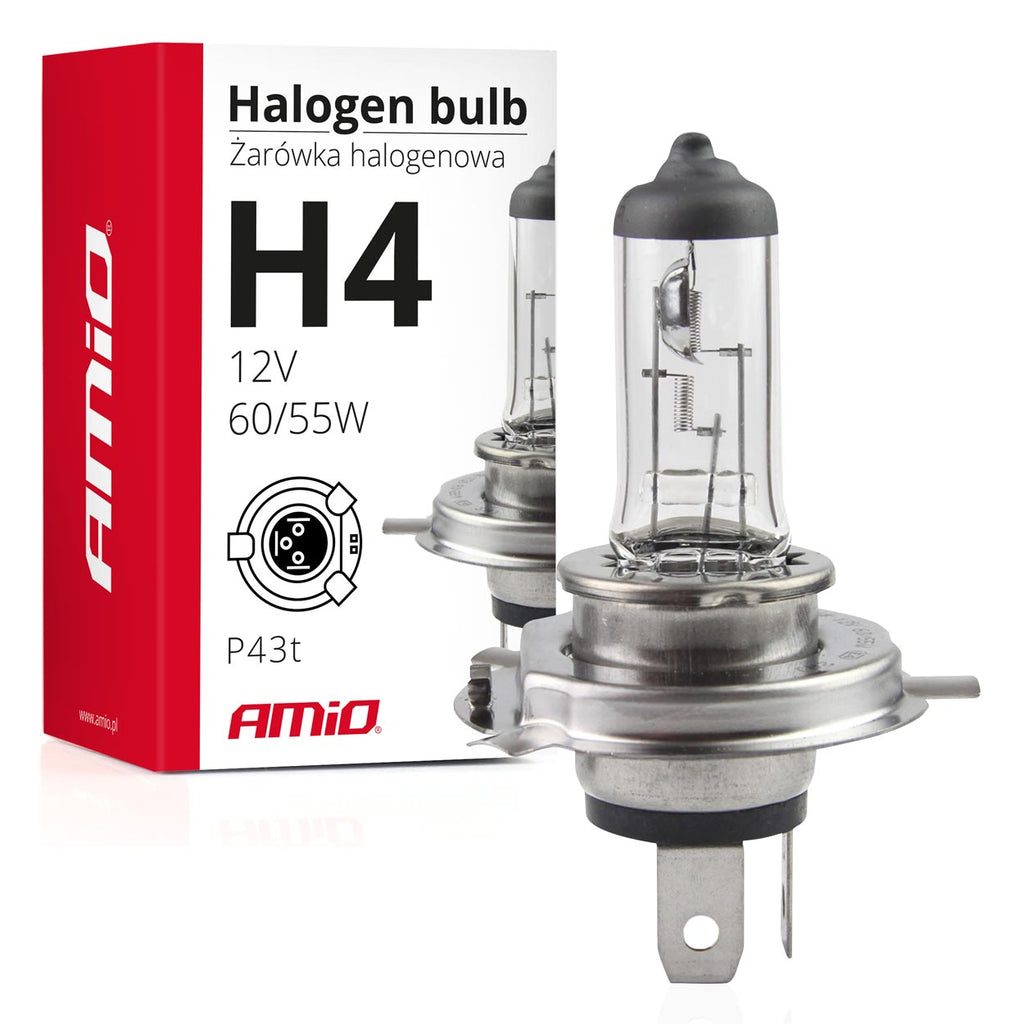 Halogeenlamp H4 12V 60/55W UV-filter (E8) AMiO 01268 - AMiO 01268 - afbeelding 5
