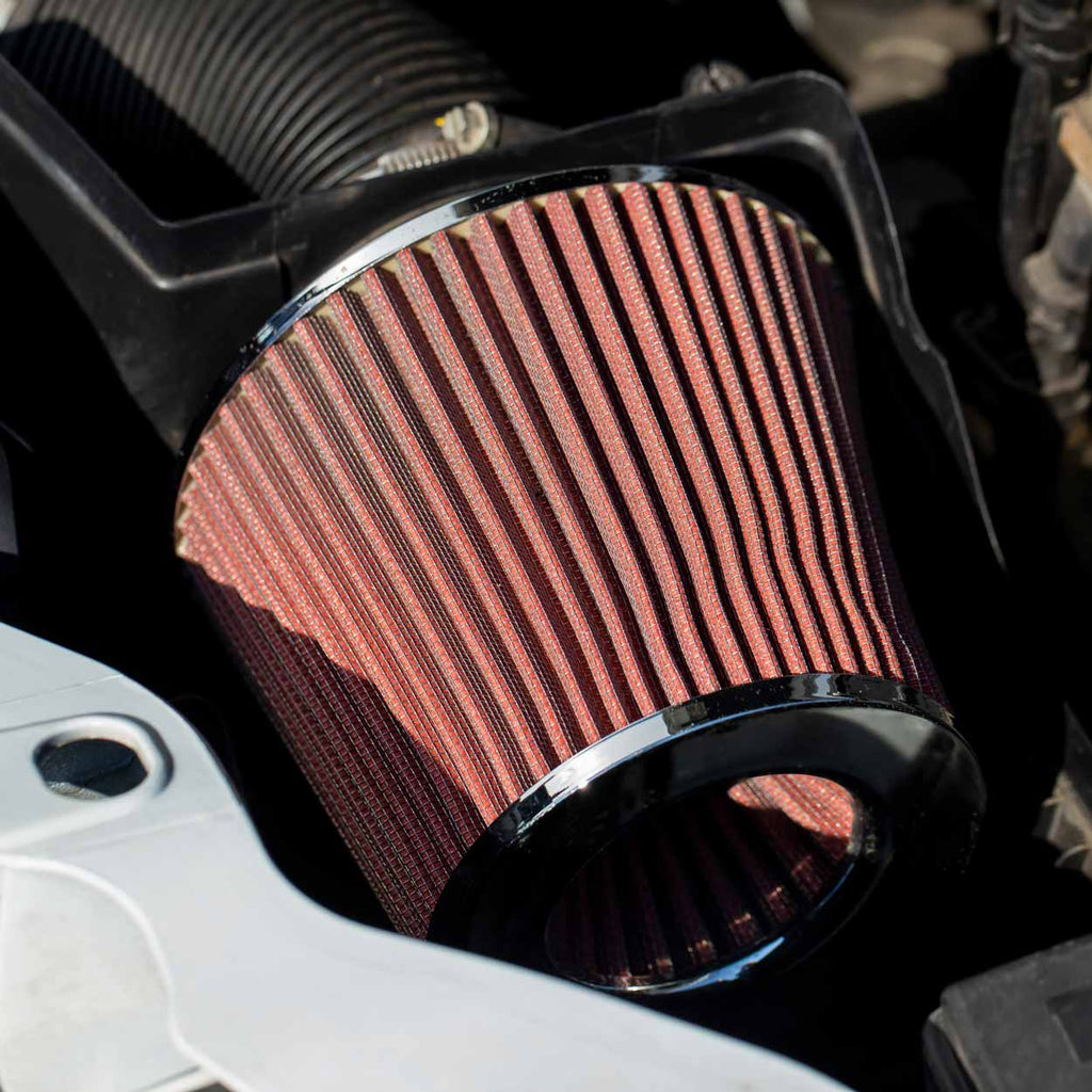 Auto Conische filter rood/chroom, universeel, 3 bevestigingsadapters AMiO 01282 - AMiO 01282 - afbeelding 4