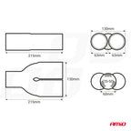 Uitlaat Pijp RVS MT 004 AMiO 01304 - AMiO 01304 - afbeelding 5