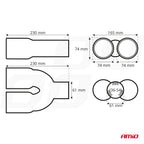 Uitlaat Pijp RVS MT 008 AMiO 01308 - AMiO 01308 - afbeelding 5