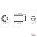 Uitlaat Pijp RVS MT 016C AMiO 01316 - AMiO 01316 - afbeelding 5