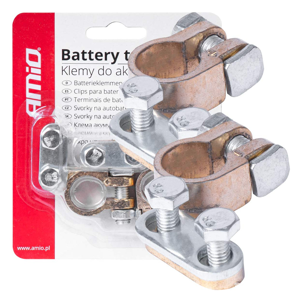 Messing accupolen 2 stuks AMiO 01392 - AMiO 01392 - afbeelding 2