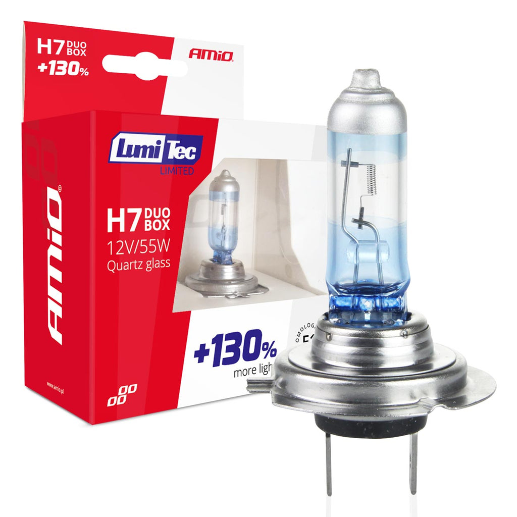 Halogeenlampen H7 12V 55W LumiTec LIMITED +130% DUO AMiO 01406 - AMiO 01406 - afbeelding 4