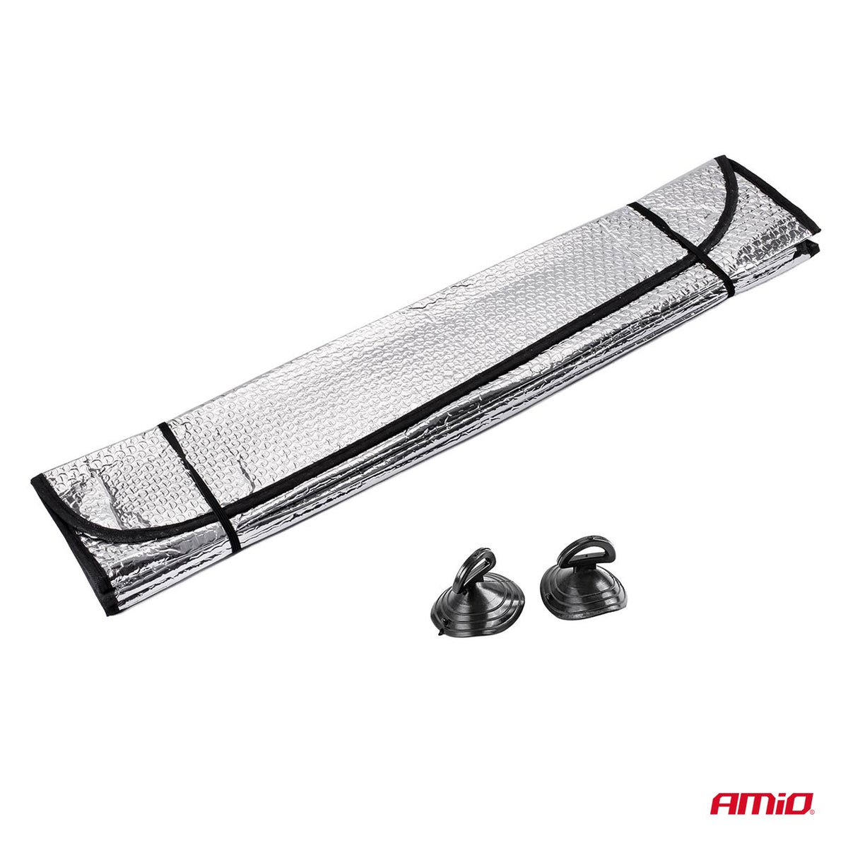 Zonnekap - 145x70 cm - zilver, PE Bubble AMiO 01532 - AMiO 01532 - afbeelding 2