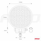 Werklamp AWL06 9 LED FLOOD 9-36V AMiO 02420 - AMiO 02420 - afbeelding 10