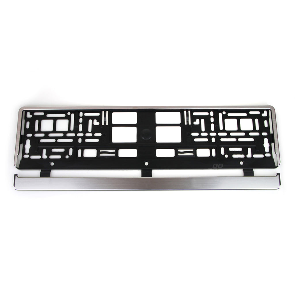 Kentekenplaat Frame - zilveren borstel AMiO 01646 - AMiO 01646 - afbeelding 1