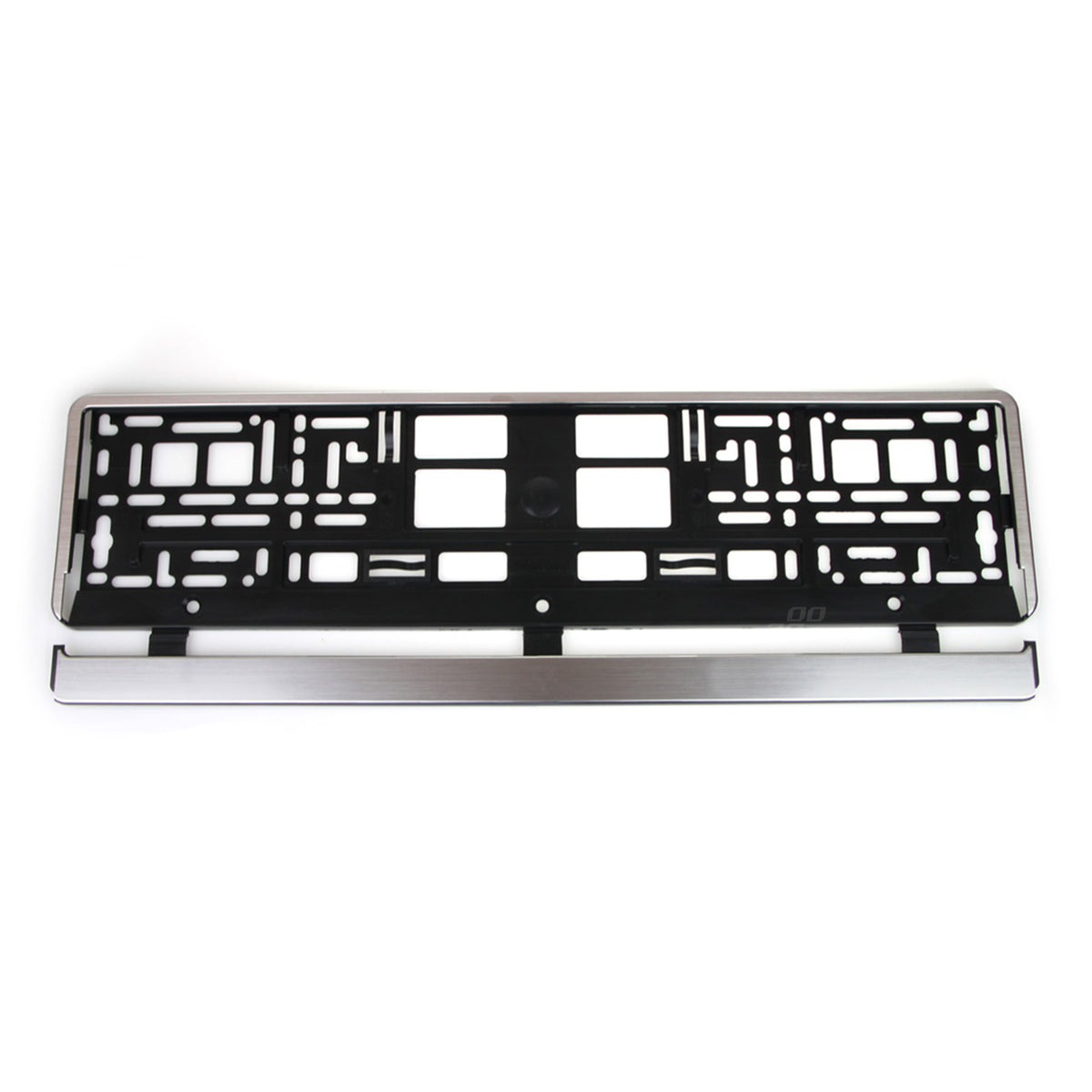 Kentekenplaat Frame - zilveren borstel AMiO 01646 - AMiO 01646 - afbeelding 1