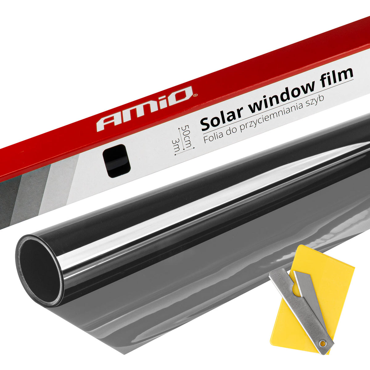 Solar Raamfolie Licht Zwart 0,5x3m (60%) AMiO 01650 - AMiO 01650 - afbeelding 1