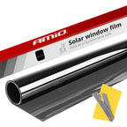 Solar Raamfolie Zwart 0,75x3m (30%) AMiO 01655 - AMiO 01655 - afbeelding 1