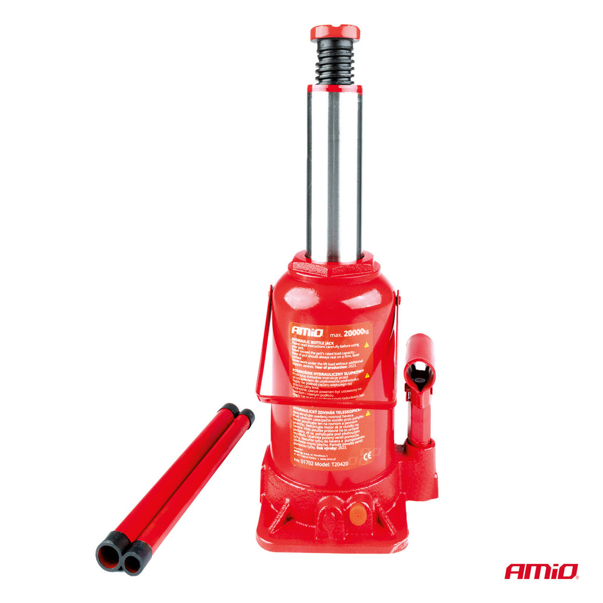 Fles Hydraulische krik 20T AMiO 01702 - AMiO 01702 - afbeelding 2