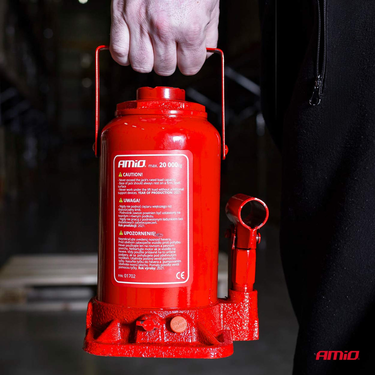 Fles Hydraulische krik 20T AMiO 01702 - AMiO 01702 - afbeelding 5