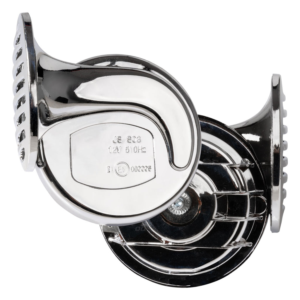 Chroom Claxon 12V 2 stuks CHR-01 AMiO 01715 - AMiO 01715 - afbeelding 2
