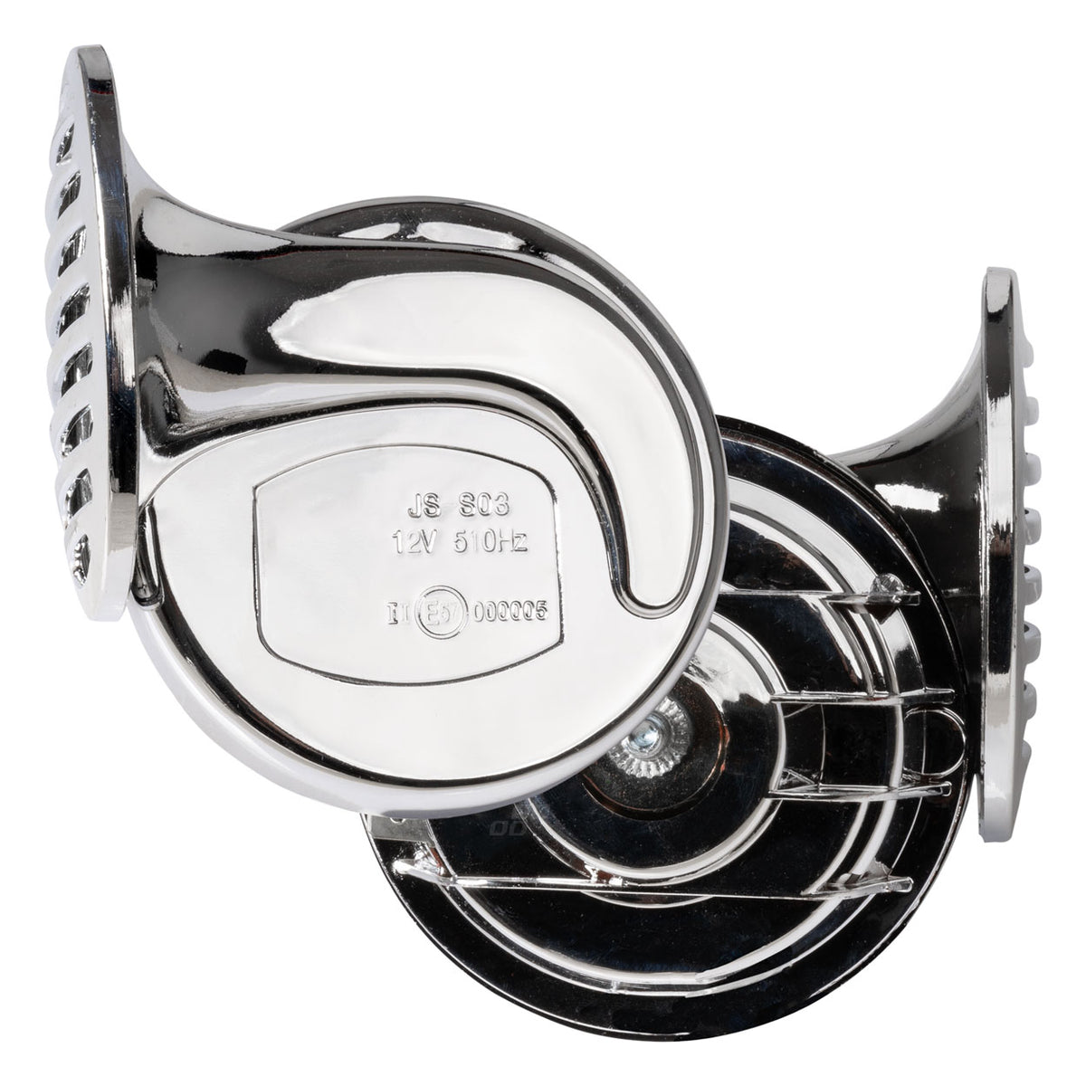 Chroom Claxon 12V 2 stuks CHR-01 AMiO 01715 - AMiO 01715 - afbeelding 2