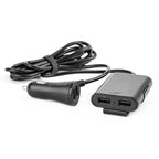 Telefoonoplader voor-achter met verlengsnoer 4 USB AMiO 01986 - AMiO 01986 - afbeelding 1