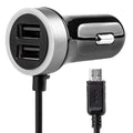 Autolader PCH PRO-01 microUSB+2xUSB 2.4A 12/24V AMiO 02056 - AMiO 02056 - afbeelding 1