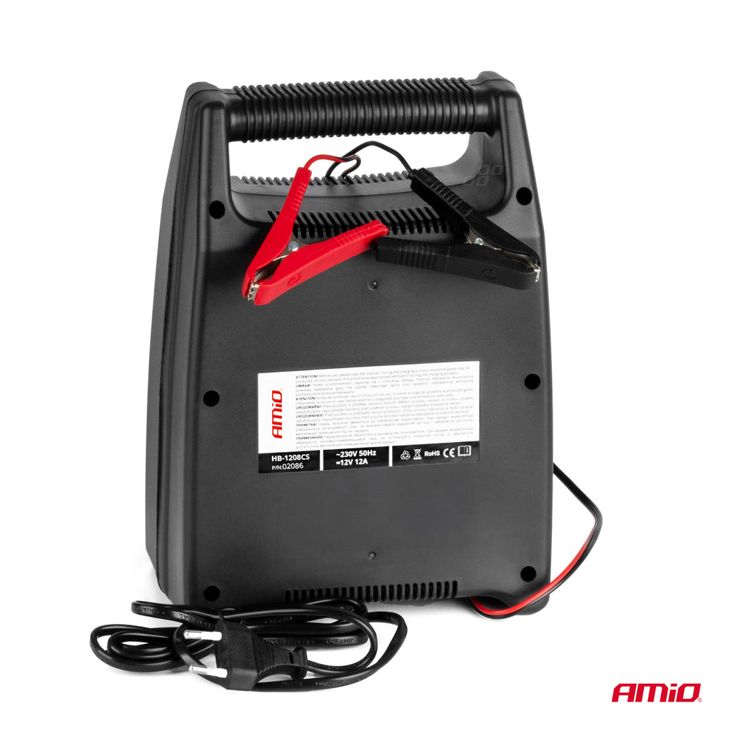 Auto-acculader 8A, 12V AMiO SBC-8A 02086 - AMiO 02086 - afbeelding 2