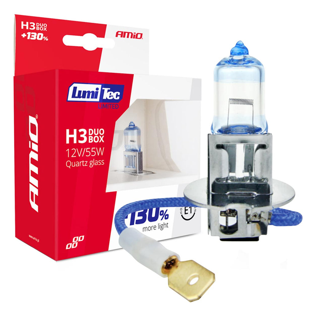 Halogeenlampen H3 12V 55W LumiTec LIMITED +130% DUO AMiO 02102 - AMiO 02102 - afbeelding 5