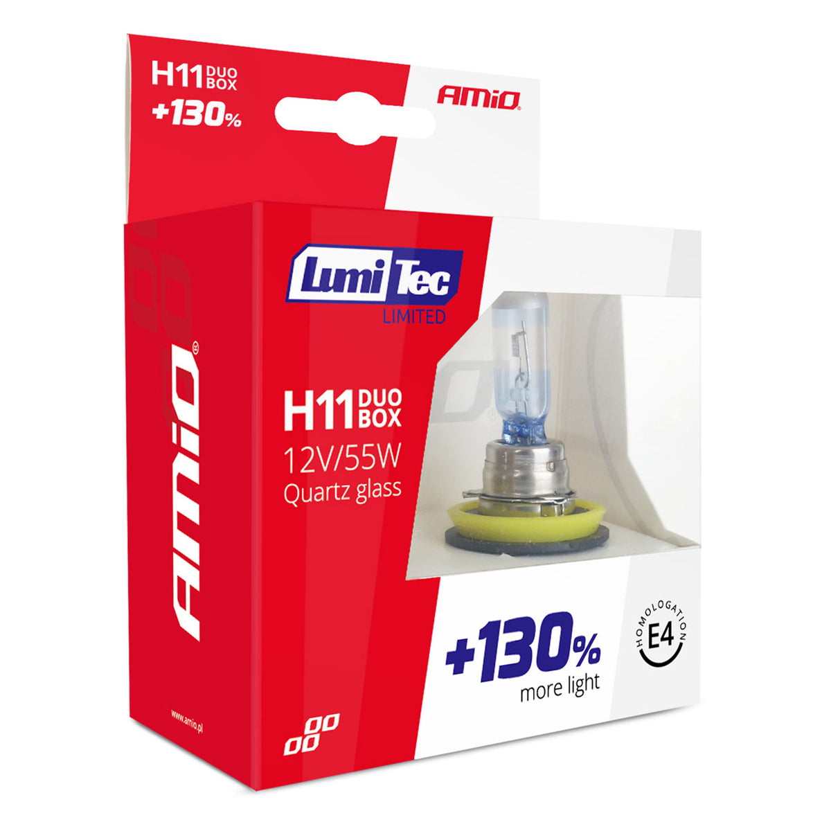 Halogeenlampen H11 12V 55W LumiTec LIMITED +130% DUO AMiO 02105 - AMiO 02105 - afbeelding 5