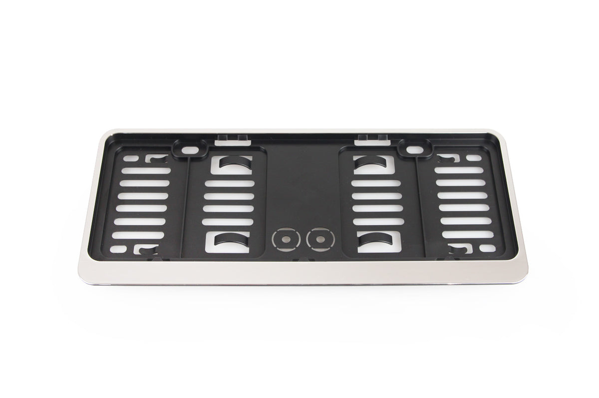Kentekenplaat Frame klein - ZWART CHROOM AMiO 02109 – AMiO 02109 – productafbeelding 1
