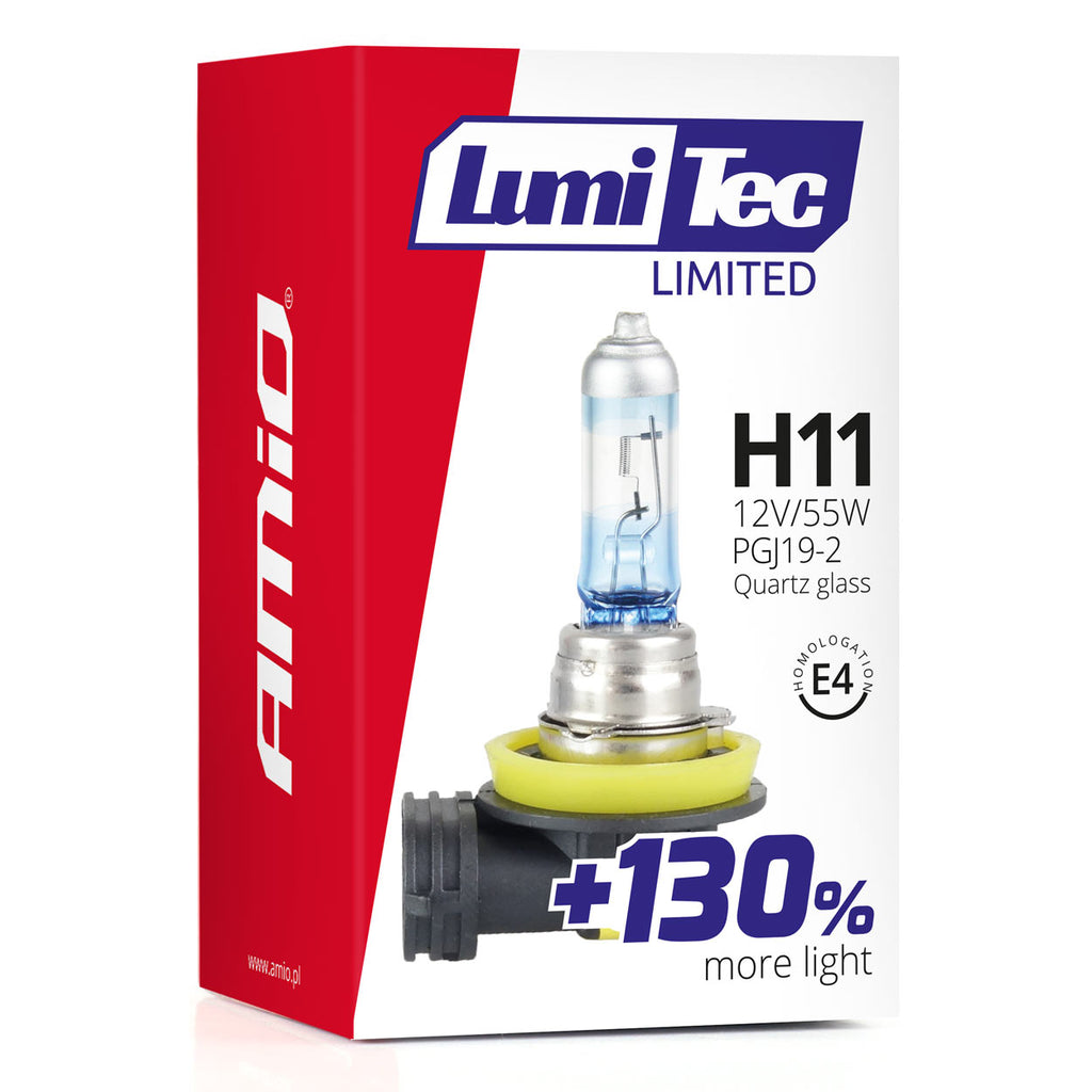 Halogeenlamp H11 12V 55W LumiTec LIMITED +130% AMiO 02134 - AMiO 02134 - afbeelding 3