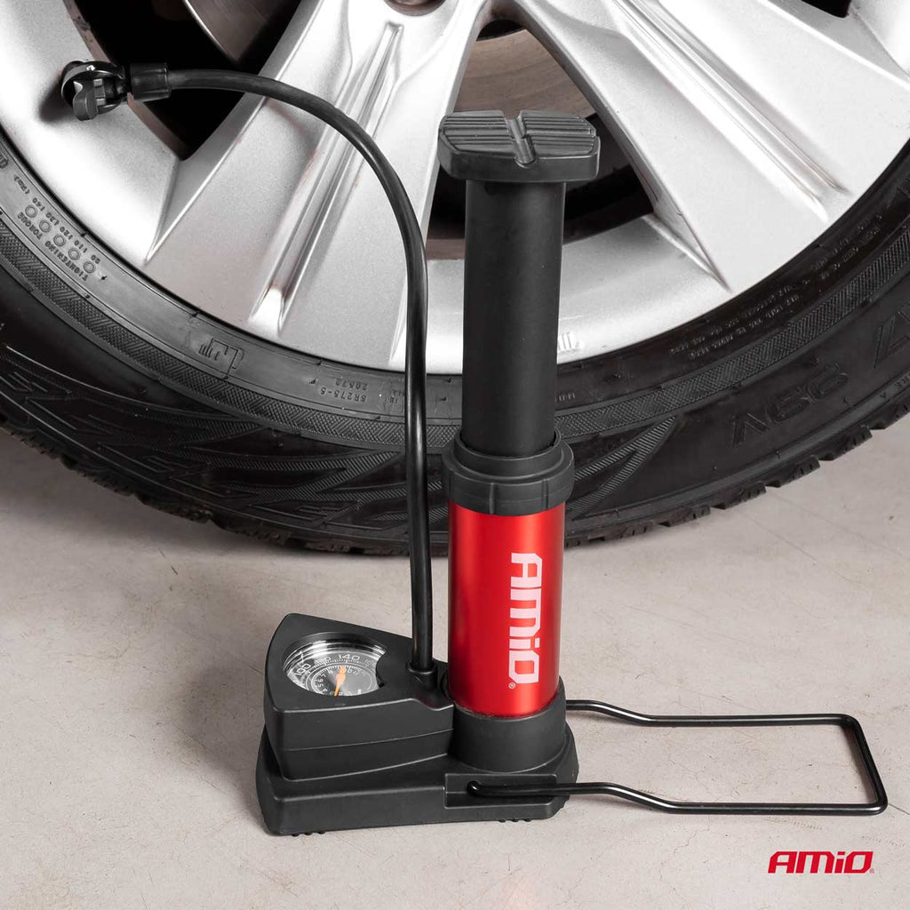 Hogedruk Mini voetpomp met manometer PU03 AMiO 02147 - AMiO 02147 - afbeelding 9