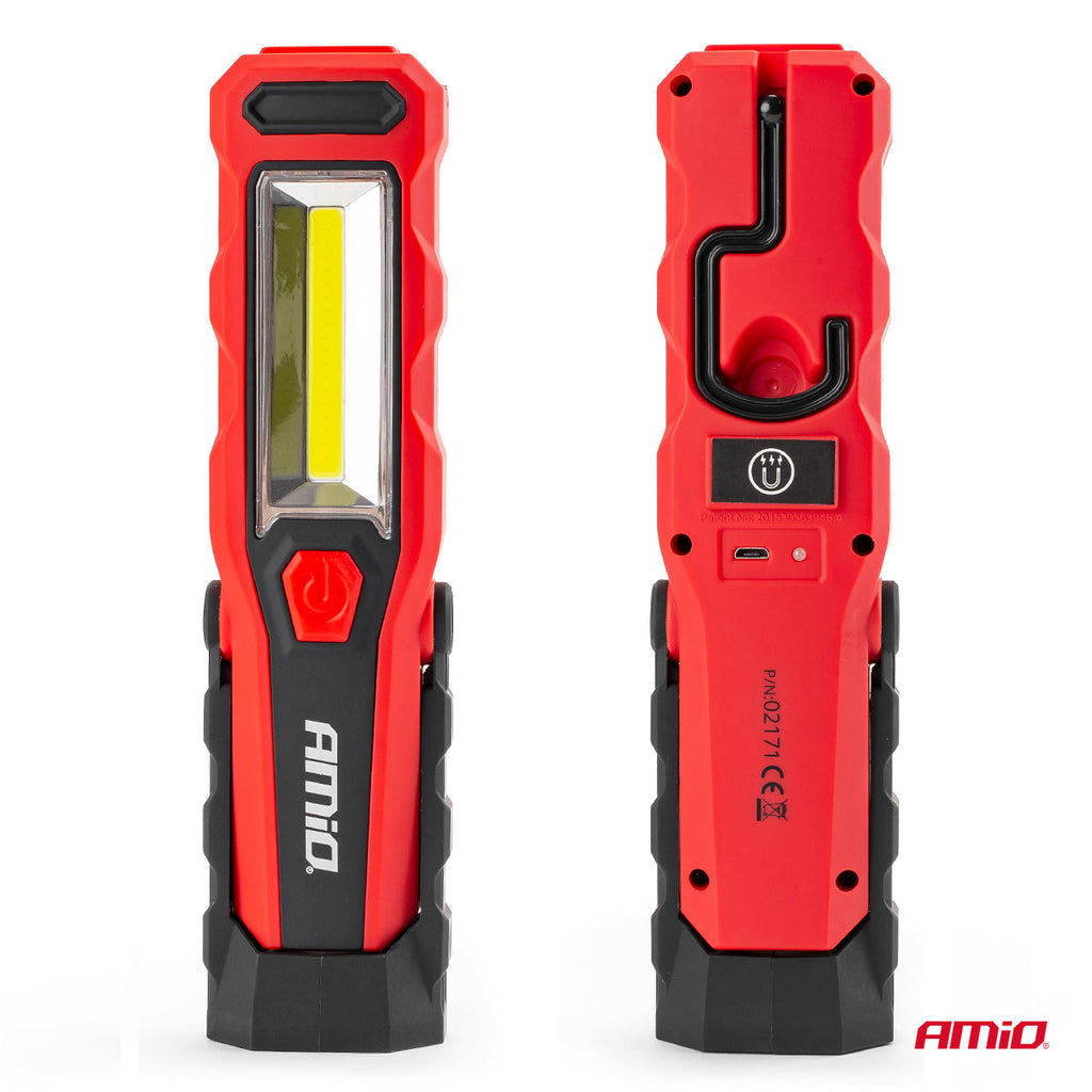 LED Inspectielamp met rotatie 180° 1800 mAh AMiO 02171 - AMiO 02171 - afbeelding 2