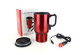DC Car waterkoker/mok 450ml rode kleur 12V AMiO 02177 - AMiO 02177 - afbeelding 1