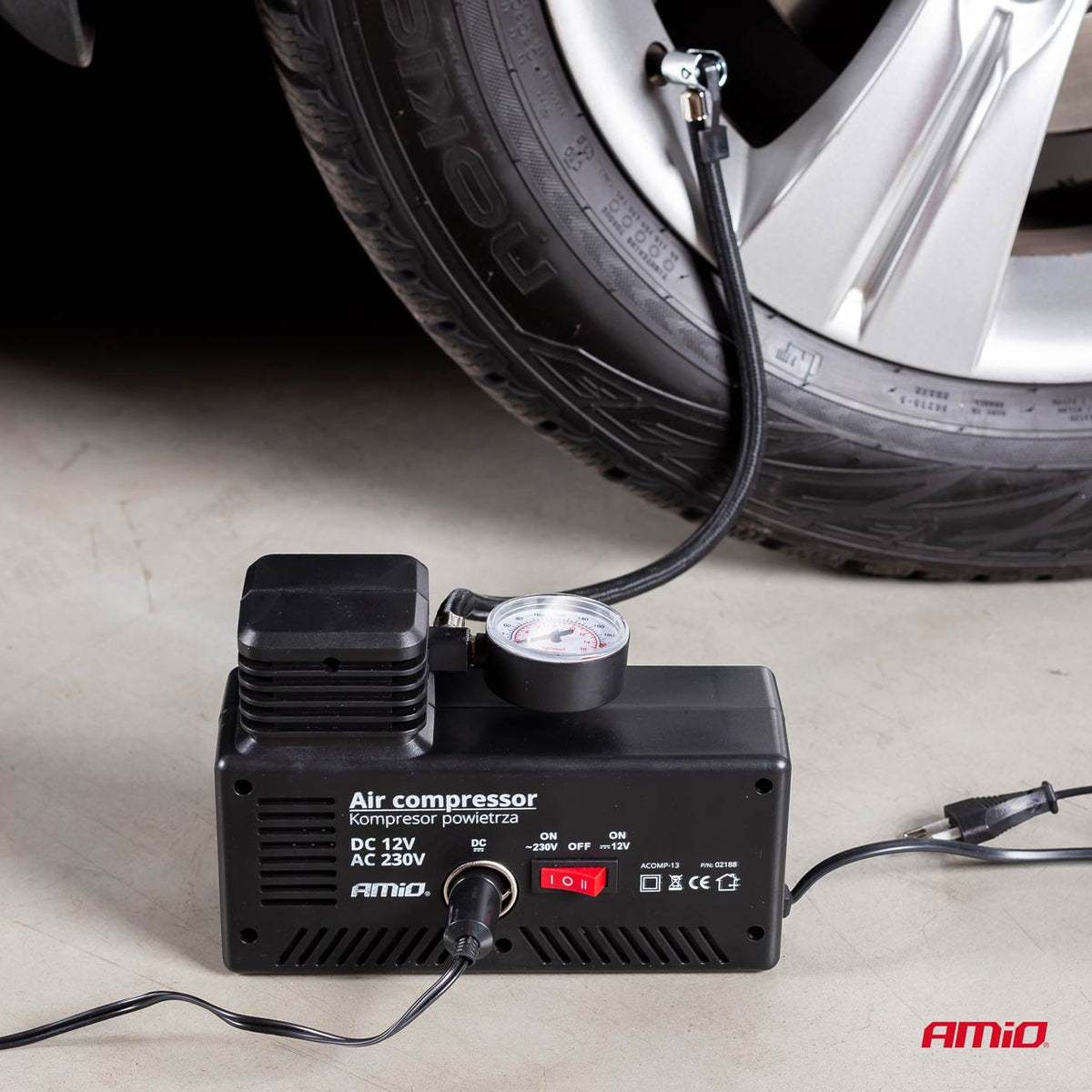 Auto Luchtcompressor 12V/230V Acomp-13 AMiO 02188 - AMiO 02188 - afbeelding 5