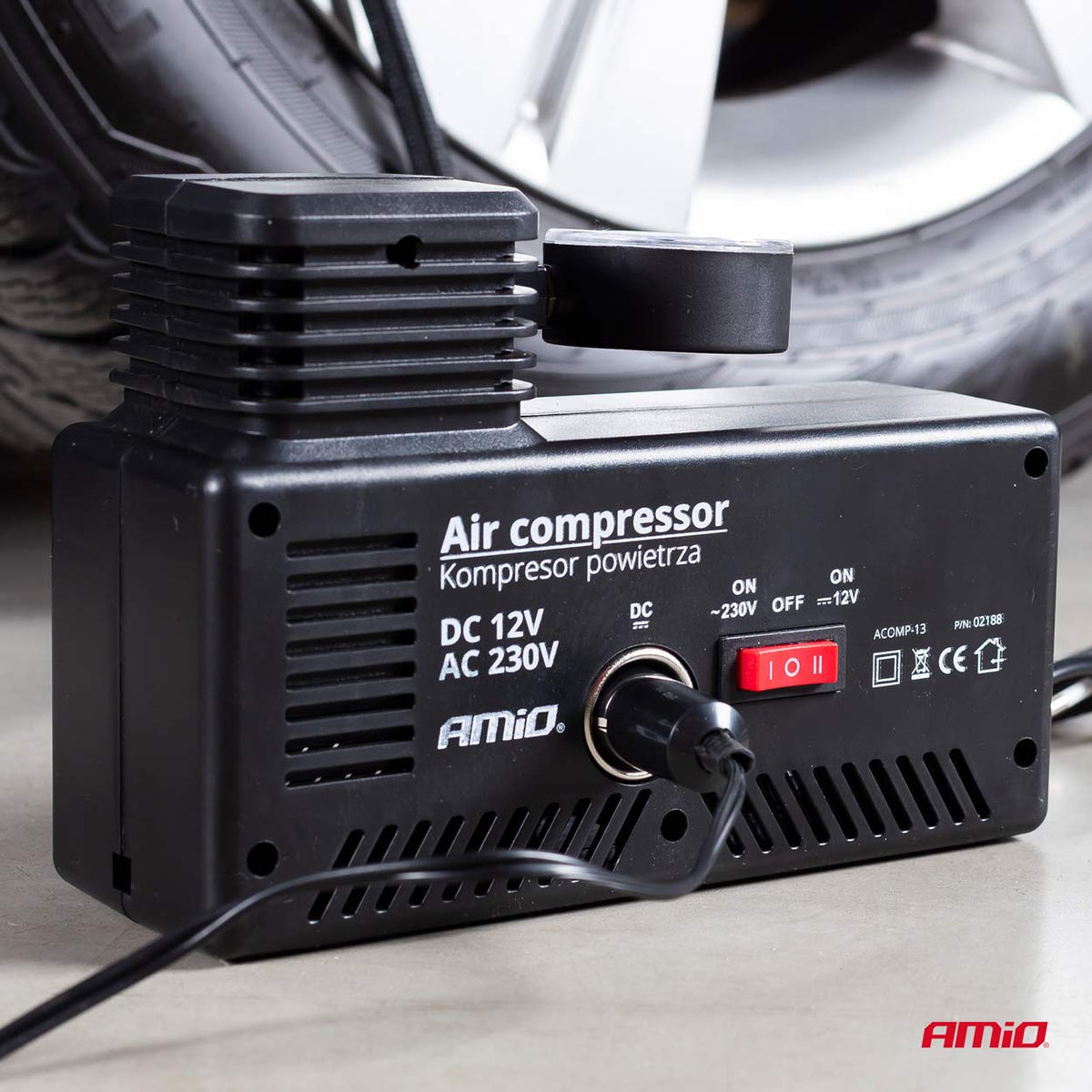 Auto Luchtcompressor 12V/230V Acomp-13 AMiO 02188 - AMiO 02188 - afbeelding 6